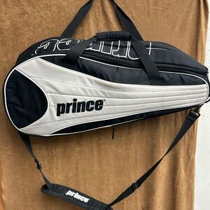 Prince Tennis Racquet Bag Triple Zipper Triple Strap